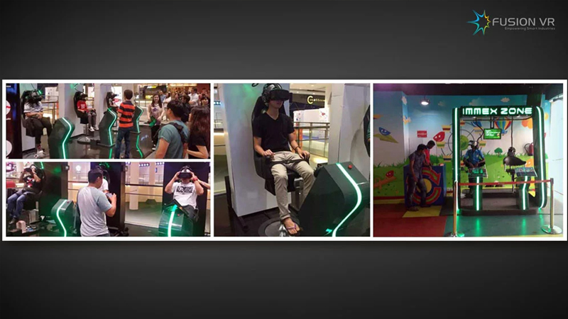 ImmeX Zone commercial VR ride and interactive attraction kiosks