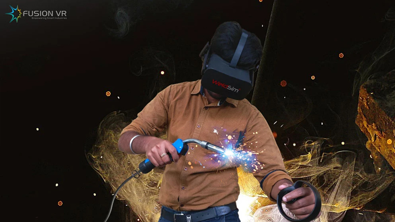 WeldSim virtual reality welding simulator training system