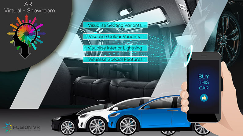 Two persons checking the condition of car in X-ray view and analyse the trouble by using Mixed Reality (MR) - Hololens